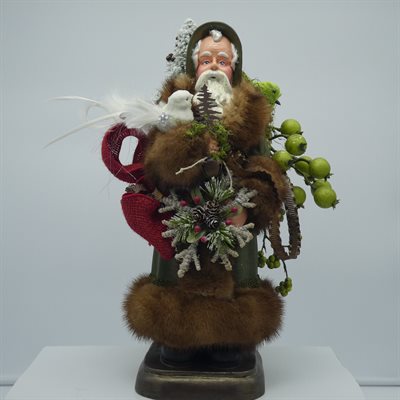 PÈRE NOEL FABRIQUÉ MAIN AVEC RECYCLAGE 16" PÈRE NOEL FABRIQUÉ MAIN AVEC RECYCLAGE 16"