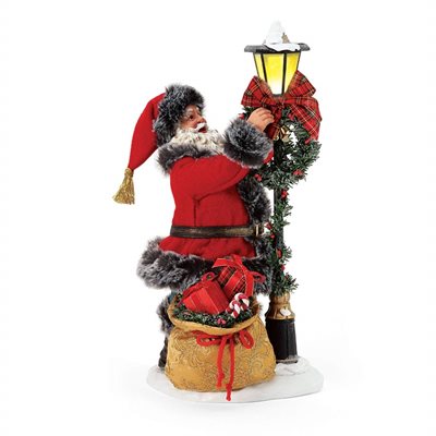 PÈRE NOËL ET SON LAMPADAIRE