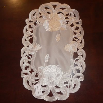 CHEMIN DE TABLE 12X18 ARGENT CHEMIN DE TABLE 12X18 ARGENT